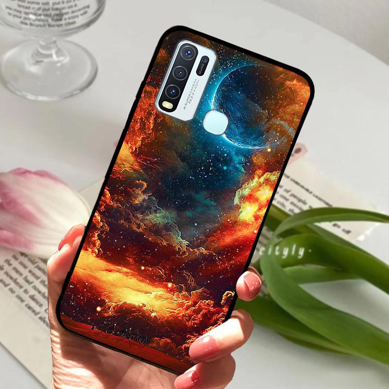 Pro Vivo Y30 1938 Y50 1935 Pouzdro zvířecí Silikonové Měkké TPU Zadní kryty Pro Vivo Y 30 50 Y30 2020 Pouzdro Ochranné Kreslené Funda