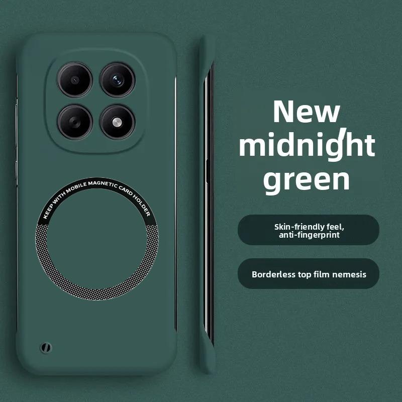 Ultra Thin Frameless Enhance PC Case For Redmi Note 15 Pro 14 Pro Plus 5G Magnetic Bare Machine Feel Shockproof Protection Cover
