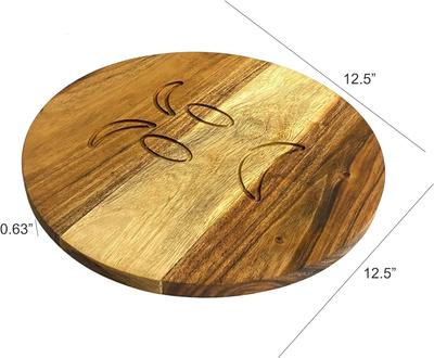 Geschenk für sie Schneidebretter aus Akazienholz für die Küche, Servierbrett aus Holz, ideal zum Hacken von Fleisch, Obst, Käse