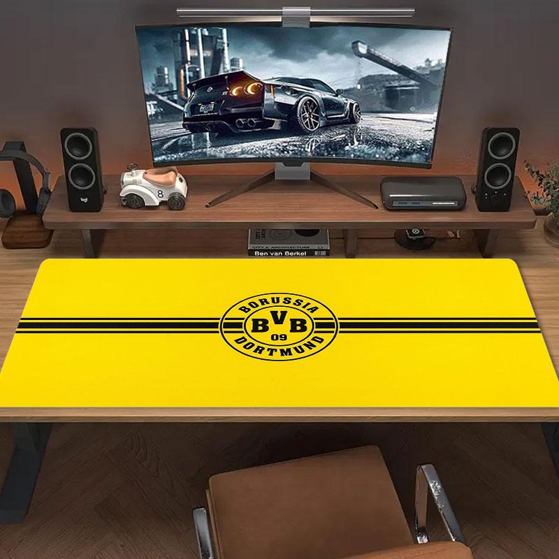 Borussia Large Size Mouse Pad Large Gaming Table Cushion Non-slip Laptop Tablet Big Mousepad XXL Mat Mini PC Playmat With Lock Edge