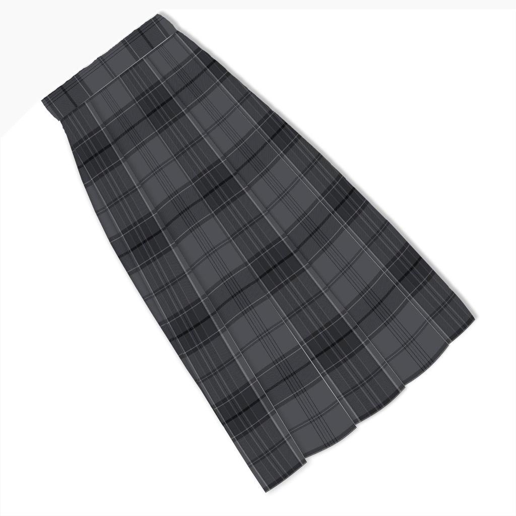 Authentic Japanese Plaid Pleated Skirt - Black Warrior Academy Style