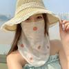 Écharpe Masque Respirante pour Femme Écharpe Tour de Cou Imprimé Floral pour Sports d'Été en Plein Air