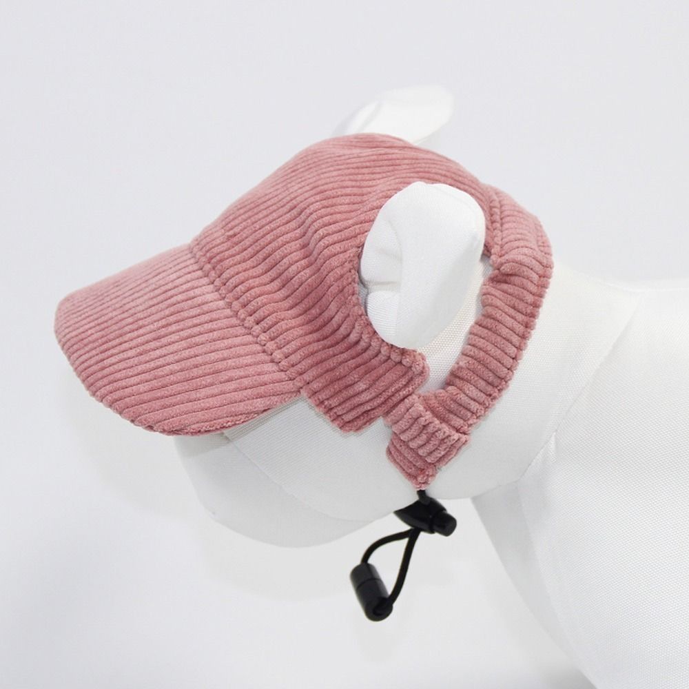 Pet Fashion Adjustable Dog Baseball Cap with Ear Holes Sun Protection Dog Visor Hat Soft Breathable Pet Sun Hat Travel Hiking
