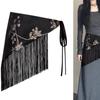 Bohemian Floral Triangular Belt Ethnic Decorative Skirt New Hip Scarf  Casual Wear