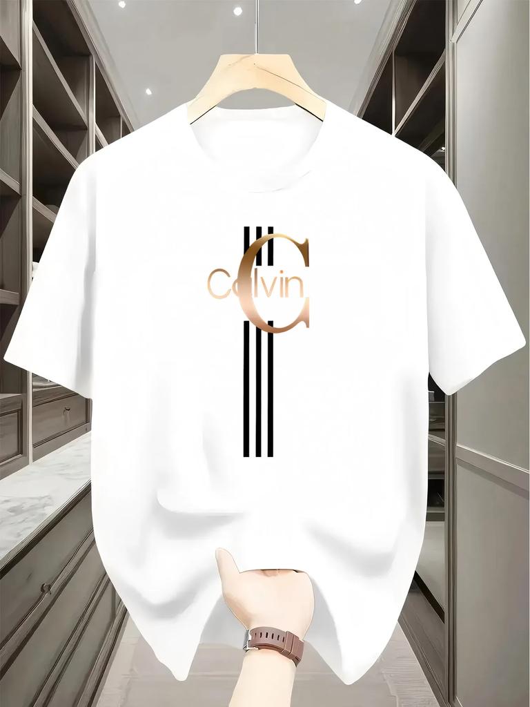 Creative Letter Print 100 Cotton Versatile Men Woment Tshirt Summer Autumn Daily Sports Party Casual Loose Street Shortsleeve