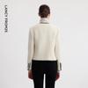 Langzi French Style Black & White Contrast Wool Short Jacket