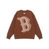 MLB Boston Red Sox FW22 Vintage Floral Crewneck Loose Sports Sweatshirt Unisex sweatshirt Dark-Brown 3AMTM0624-43BRD