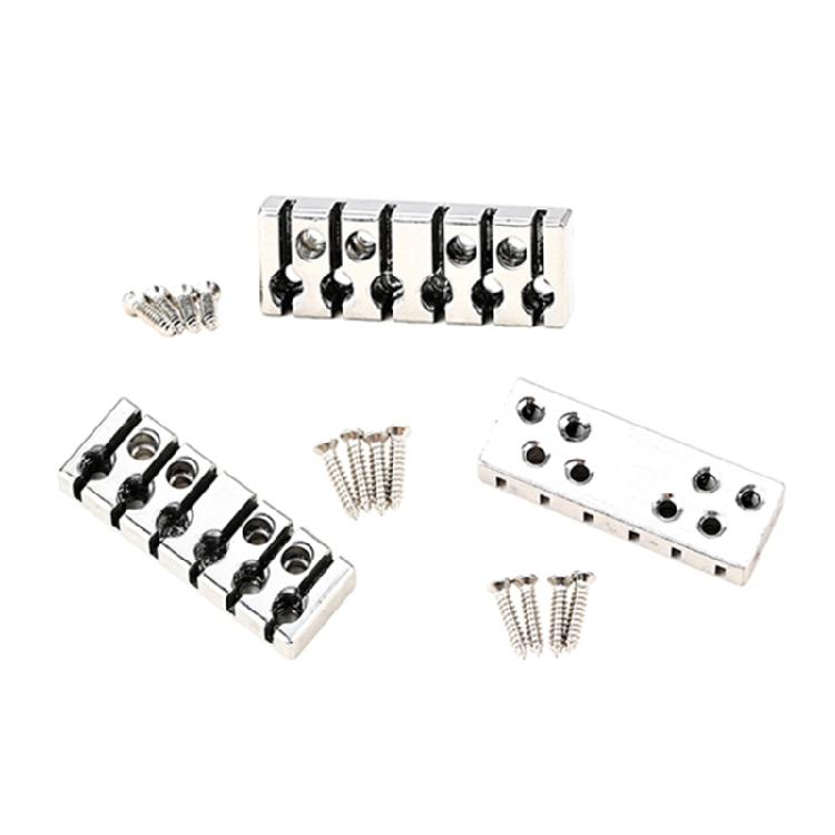 Guitar Locking Nut 42mm 6-String Locking Nut Replacements Come with Screws Kit