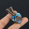 Labradorite Pendant, Handmade Gemstone 999 Copper Wire Wrapped Pendant Antique Jewelry, For Gift Silver Jewelry