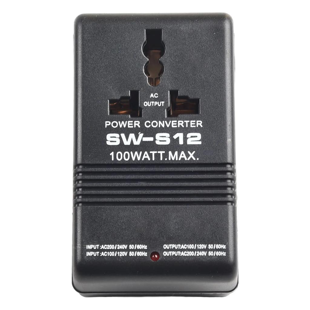 100W Aufwärts-/Abwärtswandler, 110/120V auf 220/240V, 70W/100W, 55Hz-60Hz Stromwandler Reiseadapter