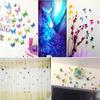 12pcs/Pack Color Butterfly Magnetic Refrigerator Sticker for Kitchen Living Room DIY Wall Stickers Home Decoration Accessories