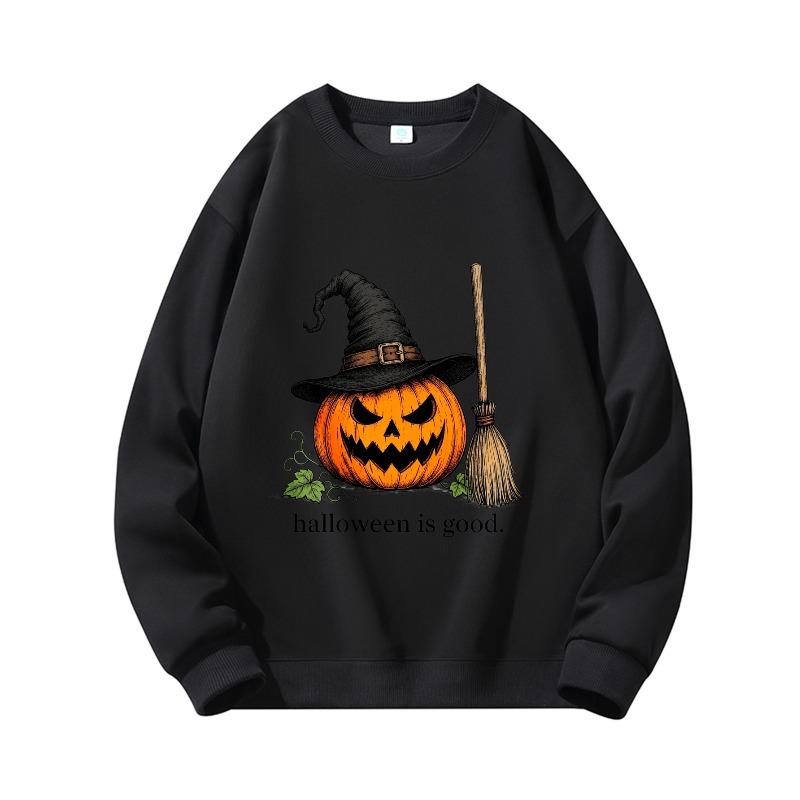 Spring And Autumn Men'S Creative Halloween Theme Men'S Print Sweatshirt, Playful Pattern ' Spring Autumn Long Sleeve Pullover