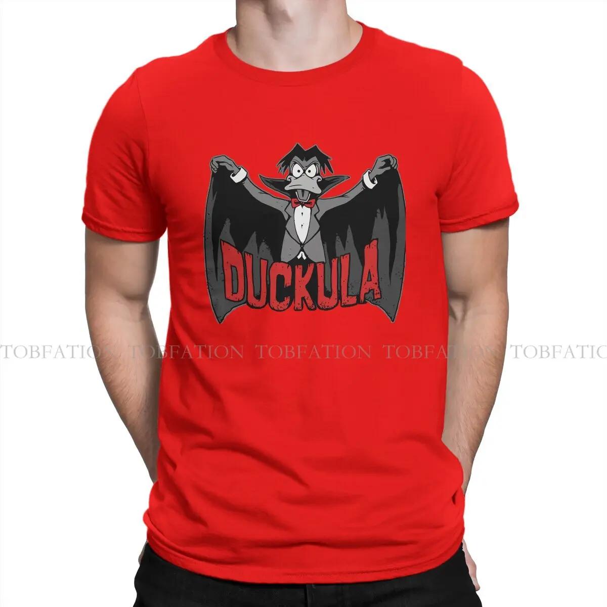 Count Duckula Cartoon Mens TShirt Cute Graphic Classic Individuality T Shirt 100 Cotton Original Sweatshirts Hipster S