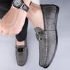Fashion Slipon Office Flats New Male Leisure Walk Moccasins Genuine Leather Man Loafers Handmade Dress Casual Shoes for Men Boat Shoes