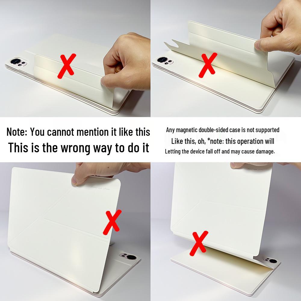 Ultra-Slim Magnetic Dual-Sided Buckle Case with Horizontal & Vertical Stand for iPad & Huawei MatePad