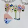 Handmade 3D French Style Multi-color Wearable Nail Tips