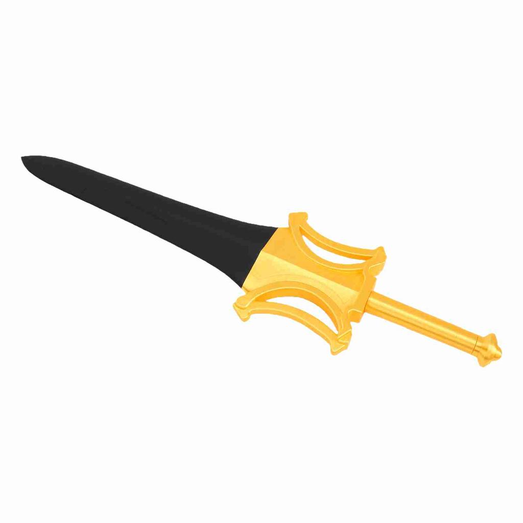 Prop Sword Retractable Lightweight PLA 3D Printed Sword for Cosplay Holiday Outfit Accessory Black Gold