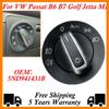 For Golf MK5 MK6 Passat B6 B7 CC Touran Caddy Tiguan Chrome Headlight Switch 5ND941431B add Auto function