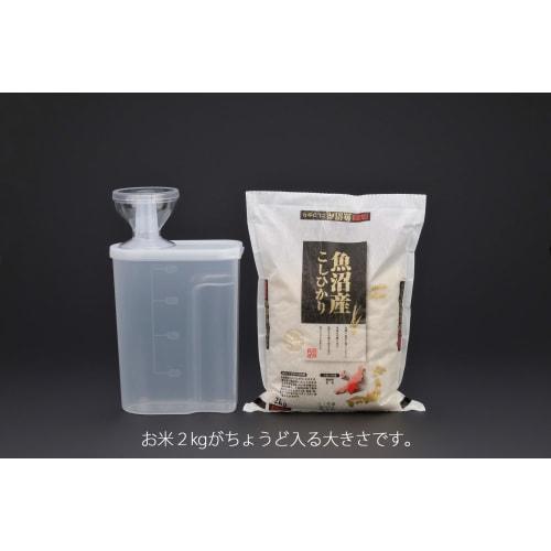 Inomata Chemical (Inomata-K) Kühlschrank Reisbehälter, 2 kg, Hergestellt in Japan, 1247, Transparent