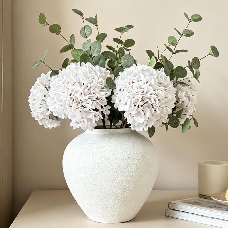 Large Round Vase Ldeal for Dried Flowers Gift for Wedding Home Living Room Decoration Home Modern Farmhouse Console Table Decor