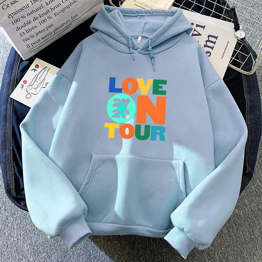 Sudaderas Hoodie Love on Tour Hip Hop Comfortable Sweatshirts Funko Pop Gothic Fleece Clothing Moletom Grunge Vintage Pullovers