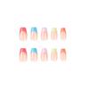 Wearable French Nail Tips: Five Color Finished Manicure Stickers Set