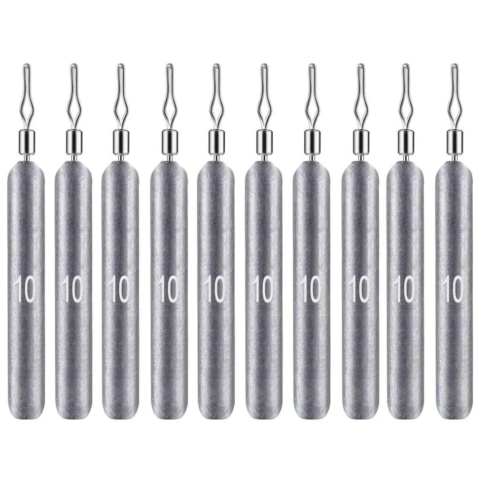 NEW 10pcs Fishing Sinker 3.5g 5g 7g 10g 14g 20g Drop Shot Weight Sinkers Fishing Tackle Accessories