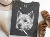 West Highland White Terrier Raucher Meme Shirt, Brainrot Westie Gen Z T-Shirt, Hundeliebhaber Geschenk