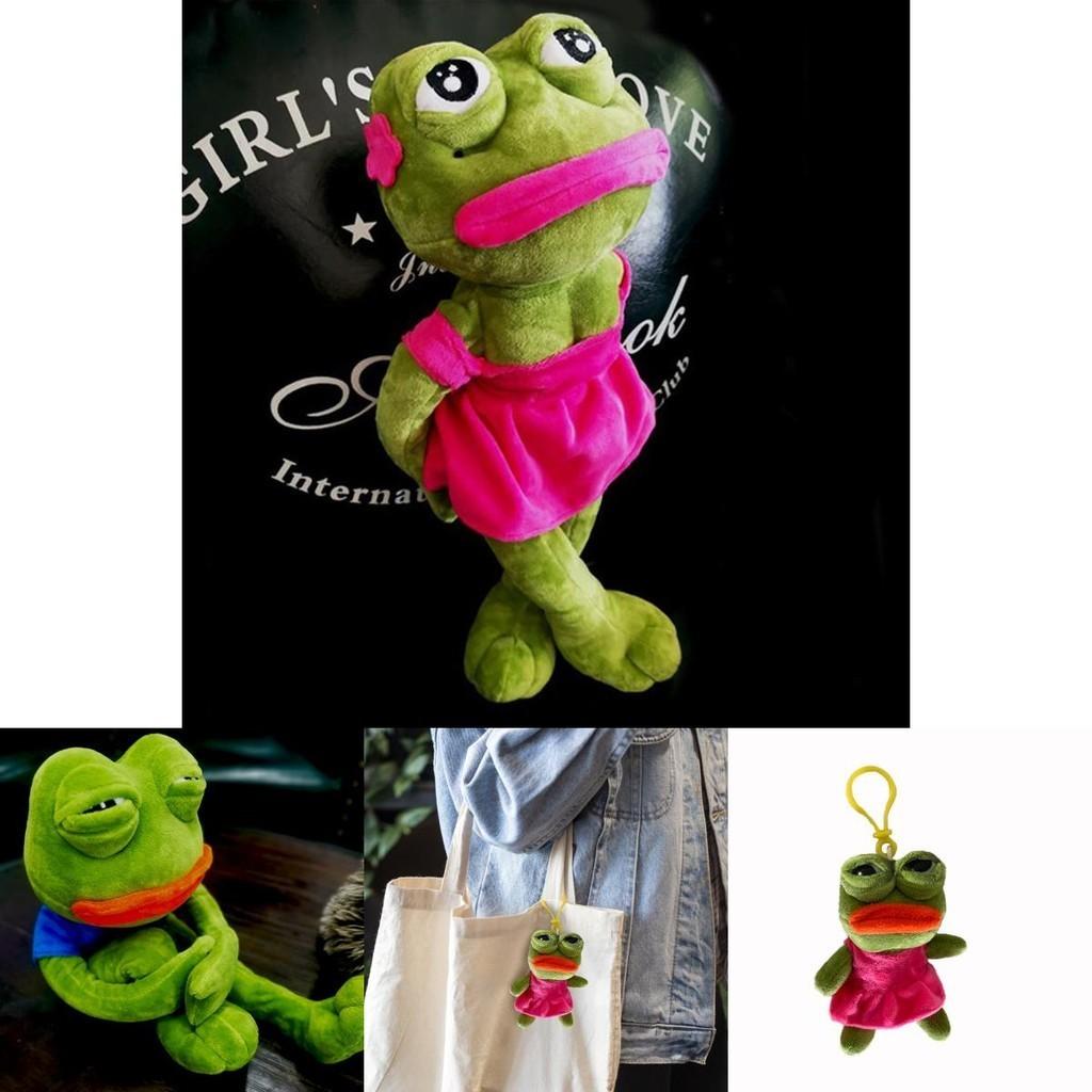 Weiches Pepe der Frosch Plüschtier Stofftier für Kinder und Erwachsene