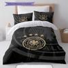 German Football Association Pattern Bedding Home Decoration Birthday Gift ( 1 duvet cover + 2 pillowcase, without core),fan merchandise.