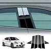 For Alfa Romeo Giulietta 940 2010 2011 2012 2013 2014 2015 2016 2017 2018- Glossy Black B Pillars Sticker Carbon Fiber Style