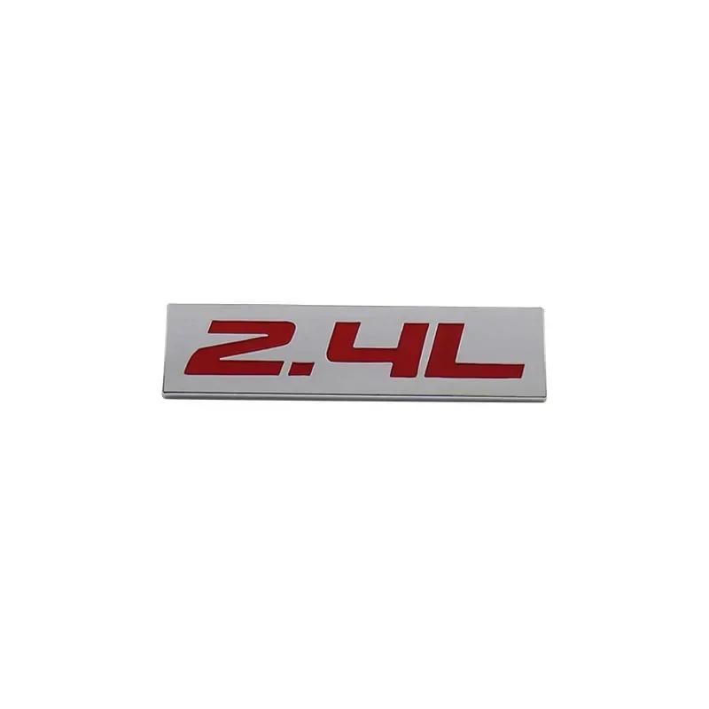 

Premium 2.4L 2.4 L car Engine Hood Fender trunk Tail Rear Bonnet Nameplate Decal Emblem Sticker Badge for Universal