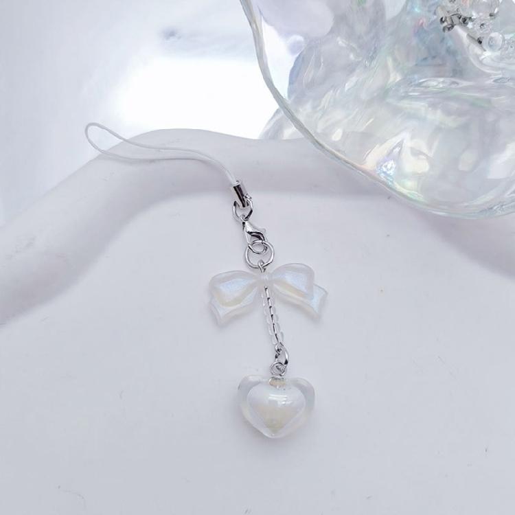 Heart Bowknot Hanging Pendant Y2K Phone Strap Cute Bag Decoration for Girls