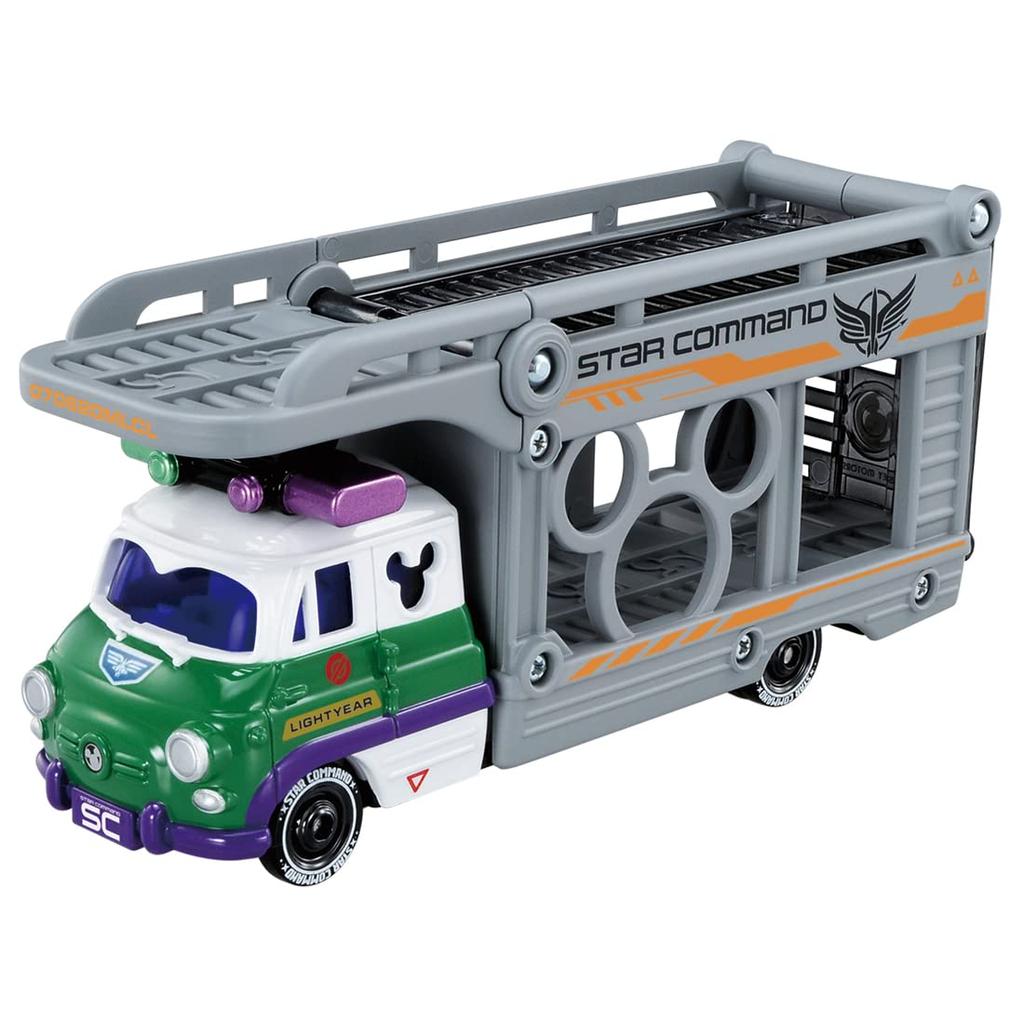 Takara Tomy Disney Motors Buzz Lightyear Miniature Car Toy for Ages 3 and Meets Toy Safety ST Mark TOMICA TAKARA TOMY "Tomica Pal's Transporter" Up,