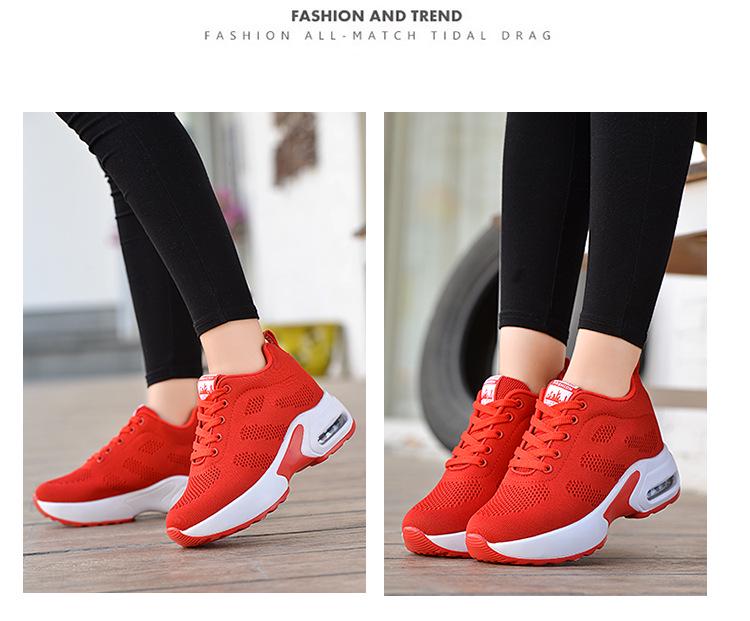 Women's 2020 Fly-Knit Height-Increasing Casual Sneakers