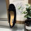 Fashion Female Butterfly-Knot Footwear Flock Women Ballet Flats Shoes Shallow Fashion Round Toe Ladies Flats Slip On Shoes