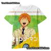 Chainsaw Man Anime 3d Prited Tops Boys Tshirt Girls Tshirts Children's Short Sleeve T-shirt Child Casual Clothes 4-14 Years