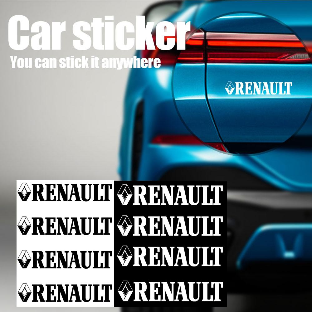 4PCS Car Styling Body Fender Trunk Rearview Mirror Decoration Stickers For Renault DACIA Fluence Scenic Loguna Trafic Koleos ZOE PP24