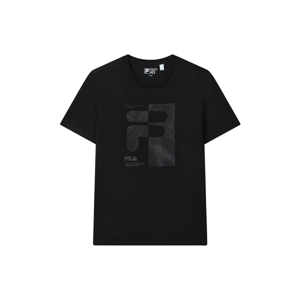 New FILA T Shirts Men's Jet Black F11M327104BBK