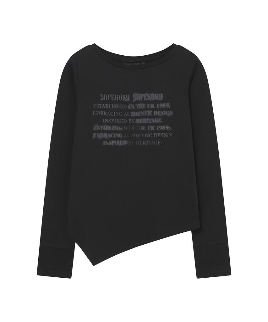 Syupeodeulai Women'S Cut-Off Long Sleeve Black Sdfilcq45Blk