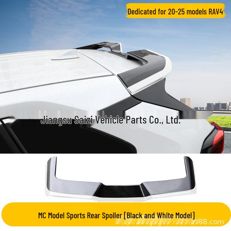 Rear Roof Spoiler for 20-25 Toyota RAV4 Wildlander - No-Drill, Full Coverage Mod.