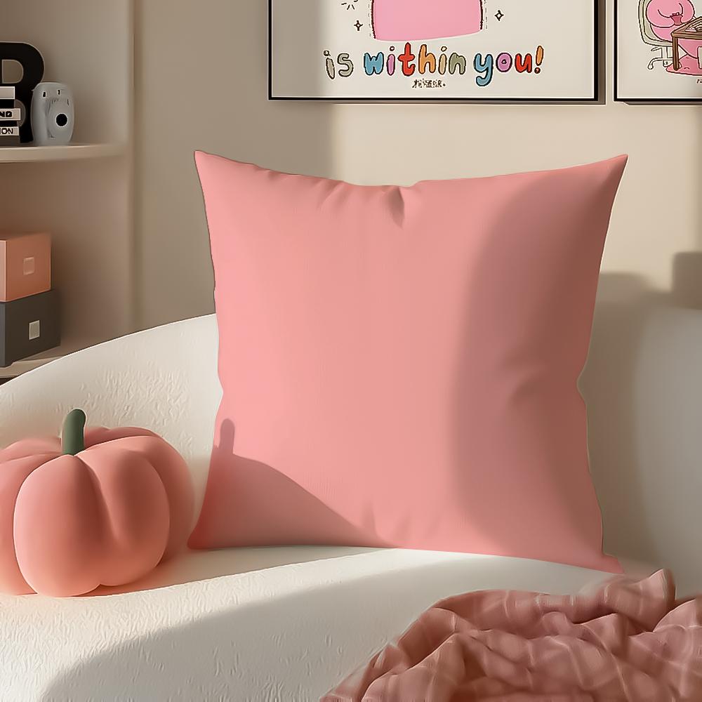 Bright Cheerful Ar Candy Color Cushion Cover Pillowcase Short Plush Invisible zipper Room Sofa Cushion Cover