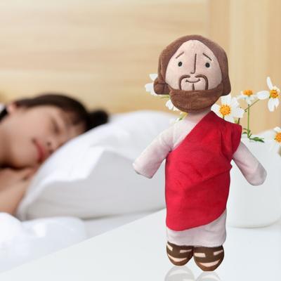 32CM Jesus Plush Doll Stuffed Doll with Smile Christ Savior Plushie Religious Party Favors for Boys And Girls