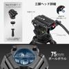 NEEWER 187cm Video Tripod with Fluid Damping QR and Cleaning Aluminum Camera Stand for DSLR Cameras and Large Professional Tripod for Video Maximum