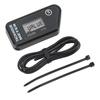 Inductive Digital Tach Hour Meter IP68 Waterproof Motorcycle RPM Counter Black for Lawn Mower Dirt Bike