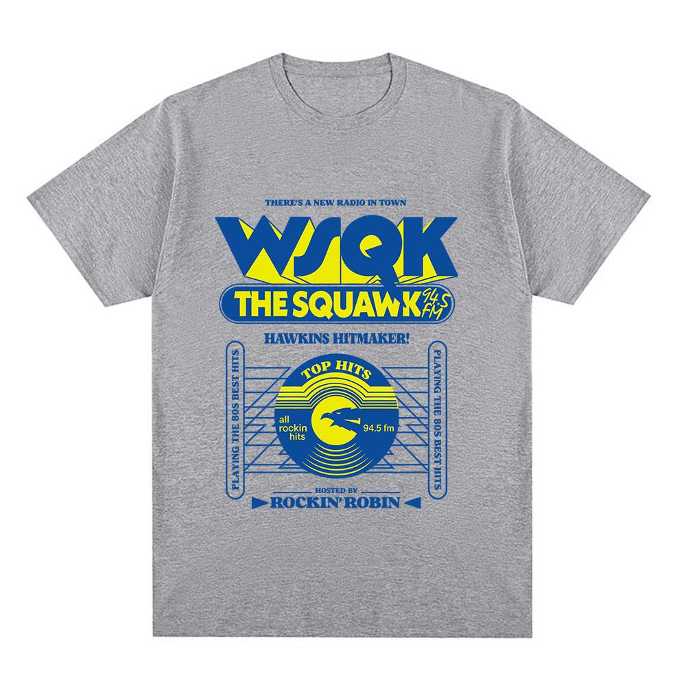 WSQK The Squawk 94.5 FM Μπλουζάκια Δώσε Με Τηλεμεταφορά Μπλουζάκια Αυτός ο Τόπος Χάλια Γραφικό Μπλουζάκι Βαμβακερά Κοντομάνικα T-shirts Streetwear
