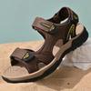Men's Genuine Leather Sandals Brand Men Beach Sandal Summer Outdoor Casual Lightweight Sandal Fashion Sneakers Large Size 38-46