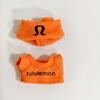 For the Four generations of 10CM keychain mini cloth clothes LULU sports stretch shirt set pendant LABUBU
