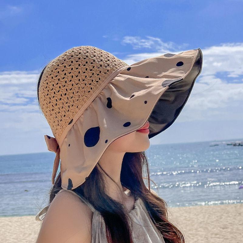 Meier Sun protection hat - open top visor - women s large size - uv protection black glue fisherman hat