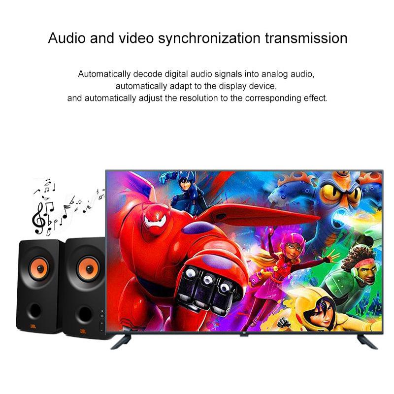 Cablu adaptor video și audio 1080P HDMI masculin la 3 RCA Convertor audio video